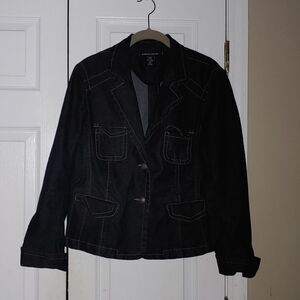 Pierre Cardin dark wash  denim jean jacket Sz 10